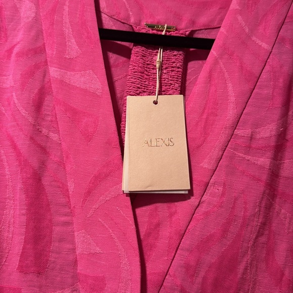 ALEXIS | Piper Pink Mini Dress with Tie at Waist - NWT, Size Medium - Picture 4 of 5